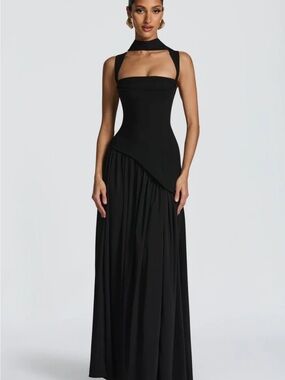 catherine asymmetrical pleated maxi dress Catherine asymmetric pleated maxi dress in Red L / Red